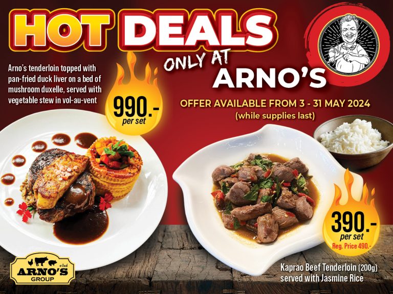 Promotion: HOT DEALS! only at Arno’s🔥🔥
