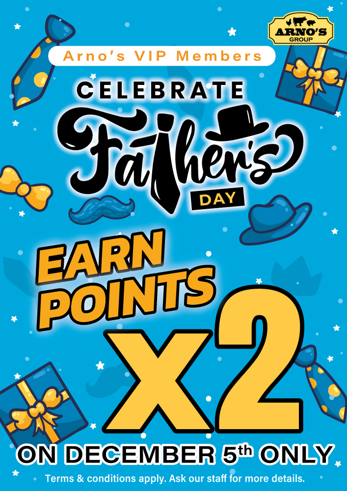 Promotion: Father’s Day 2024 at Arno’s