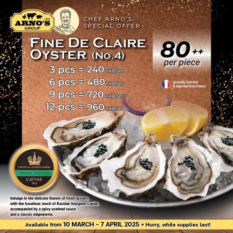 Promotion : OYSTER LOVERS, Your time is back!!! 🦪