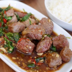 Tenderloin-Pad KaPrao at Arno Thai Tenderloin-Pad KaPrao at Arno Thai